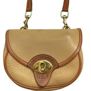 Dooney & Bourke brown and tan mini crossbody bag belt bag USA rare